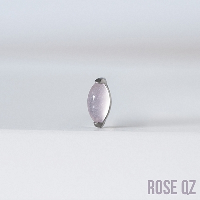 Накрутка Almond Natural Stone Pink Quartz 1.2 мм